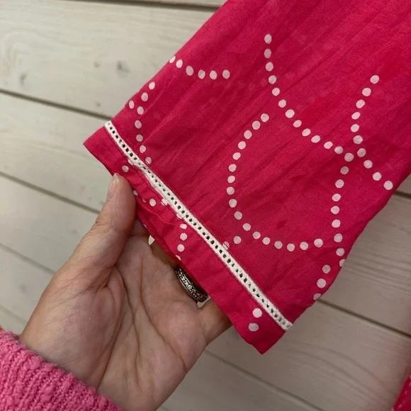 Boden Pink Tunic with White Accents - Picture 4 of 5